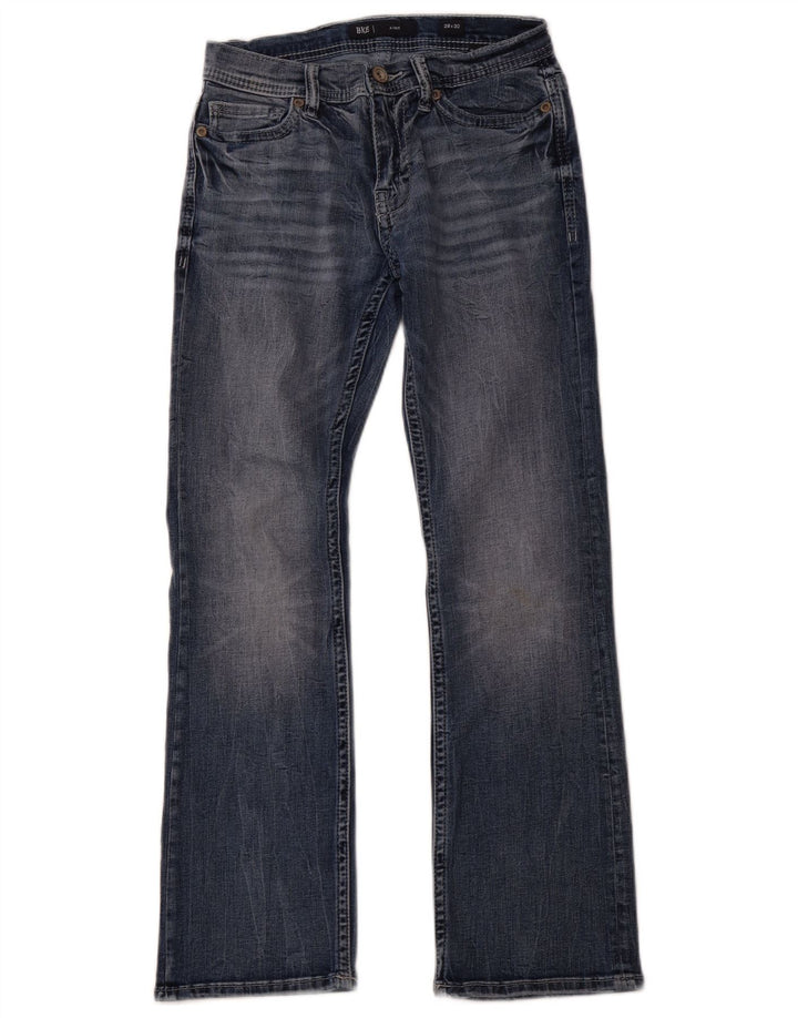 BKE Calça jeans feminina Aiden Bootcut W28 L30 azul marinho algodão