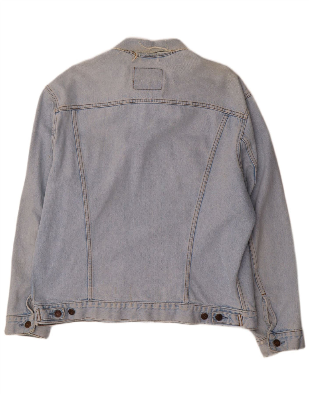 Jaqueta jeans masculina Levi's UK 42 XL azul algodão