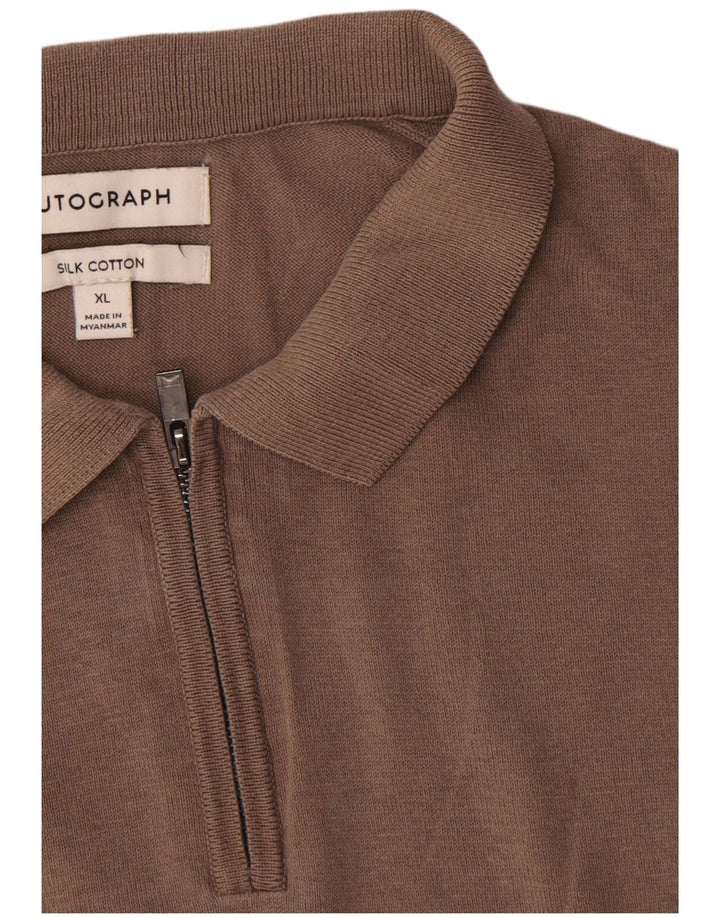 Camisa pólo autograph masculina da Marks & Spencer XL cinza seda