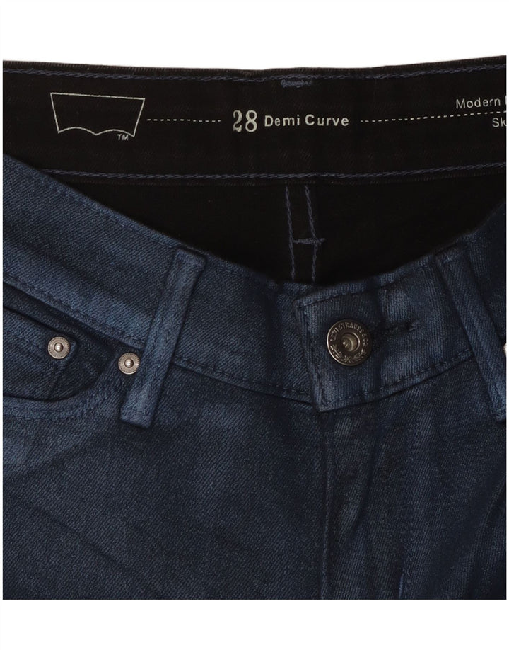 Calça casual skinny feminina LEVI'S Demi Curve W28 L26 azul