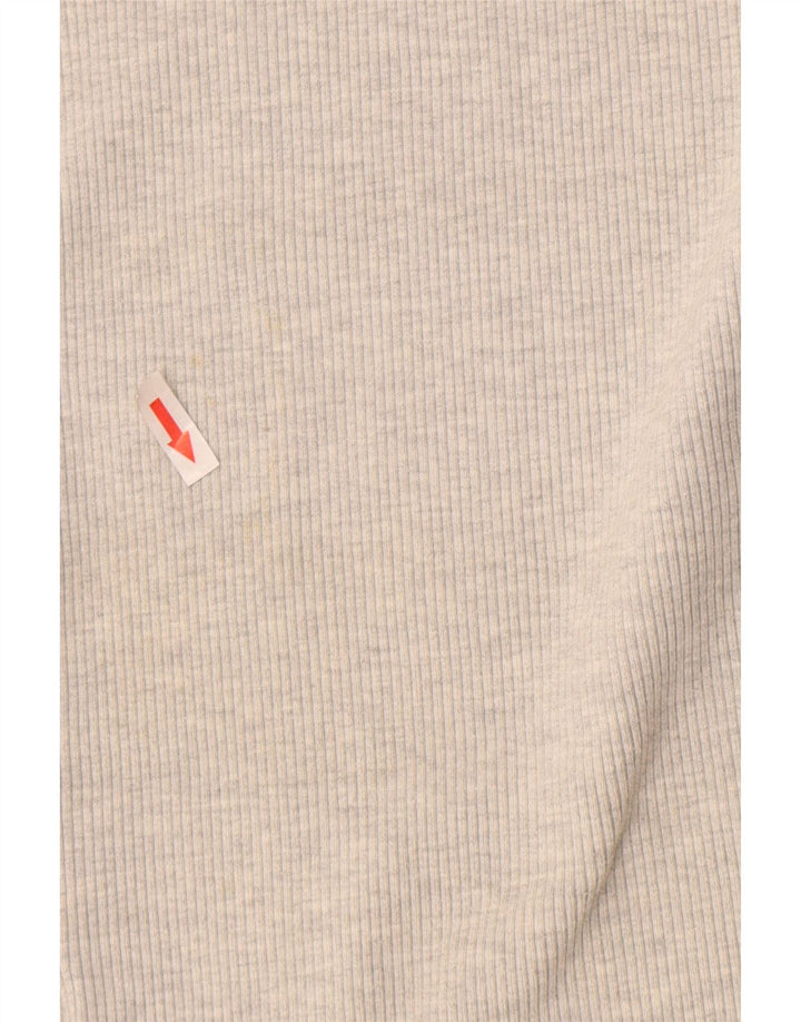 Saia reta Trafaluc feminina Zara pequena W26 cinza colorblock poliéster