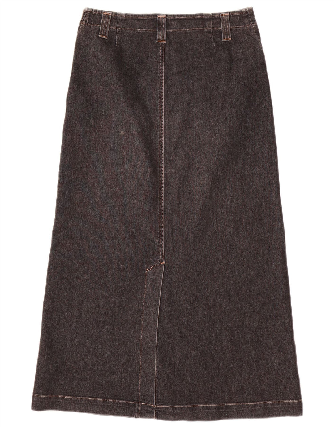 MARLBORO CLASSICS Saia jeans feminina maxi cintura alta EU 42 XL W28 cinza