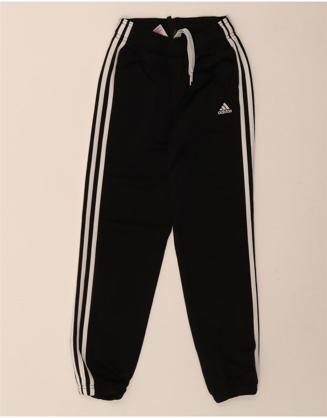 Adidas meninos calças de treino joggers 9-10 anos preto poliéster