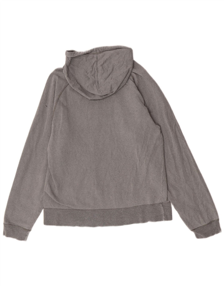 Vagabond moletom com capuz masculino algodão cinza médio