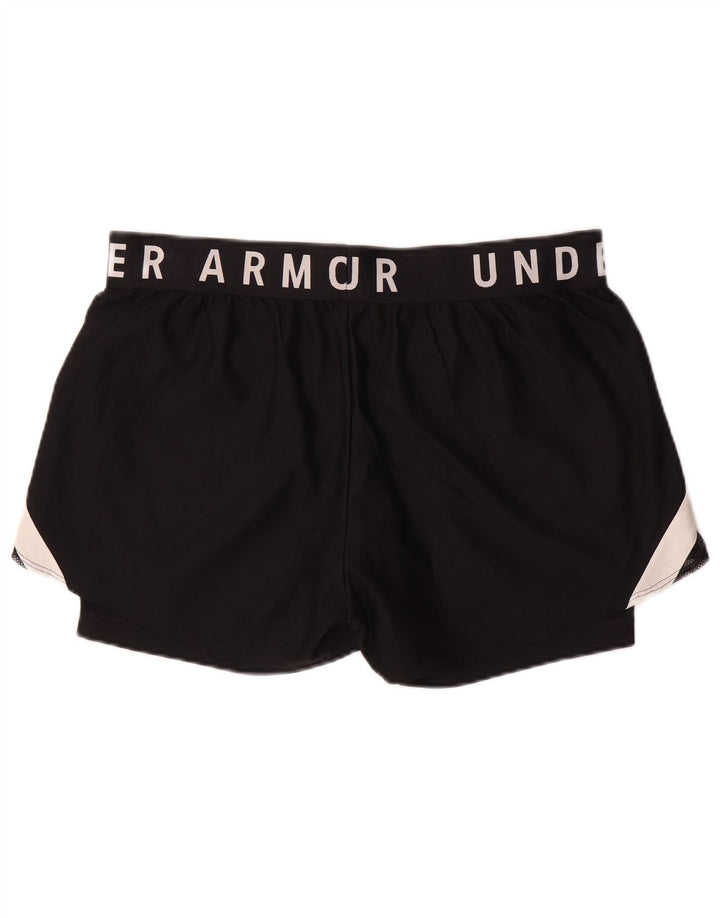 UNDER ARMOUR Calções esportivos femininos Heat Gear UK 18 XL preto colorblock