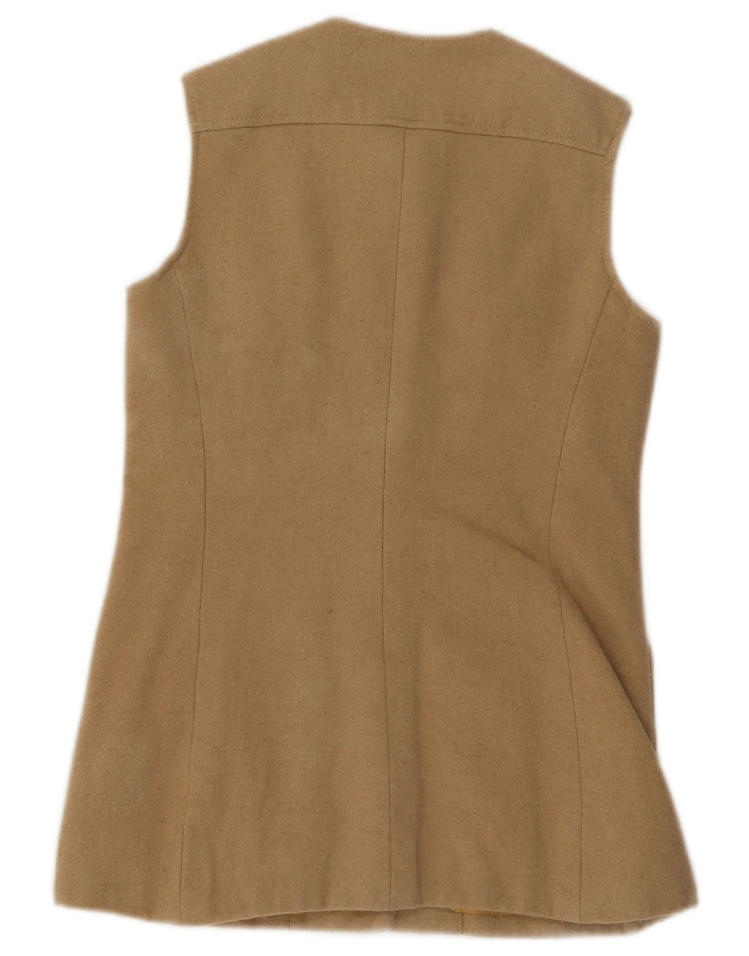 Colete utilitário feminino JAEGER UK 10 lã bege pequena