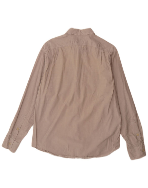 Camisa masculina J. Crew algodão bege médio