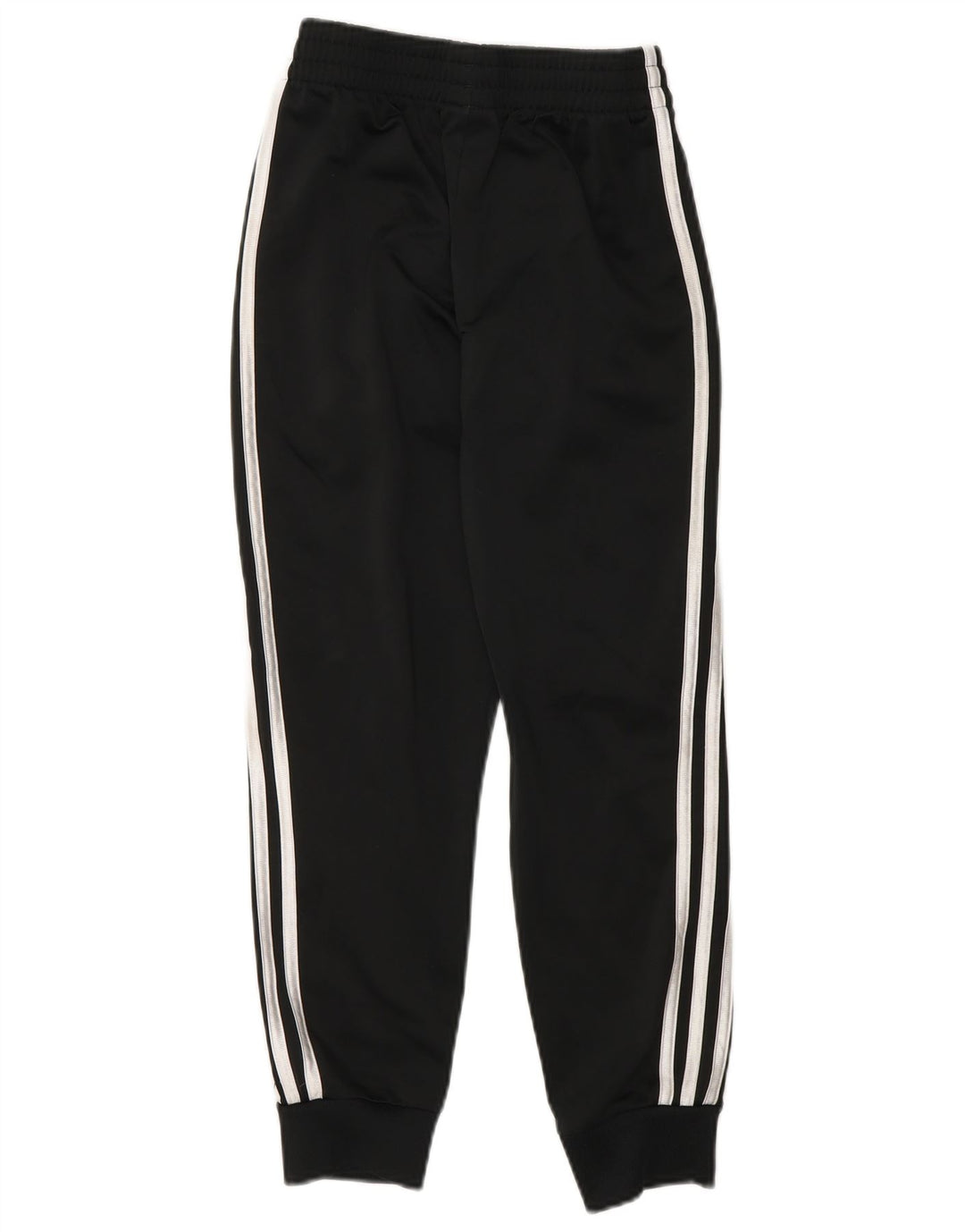 Adidas meninos calças de treino joggers 7-8 anos pequeno poliéster preto