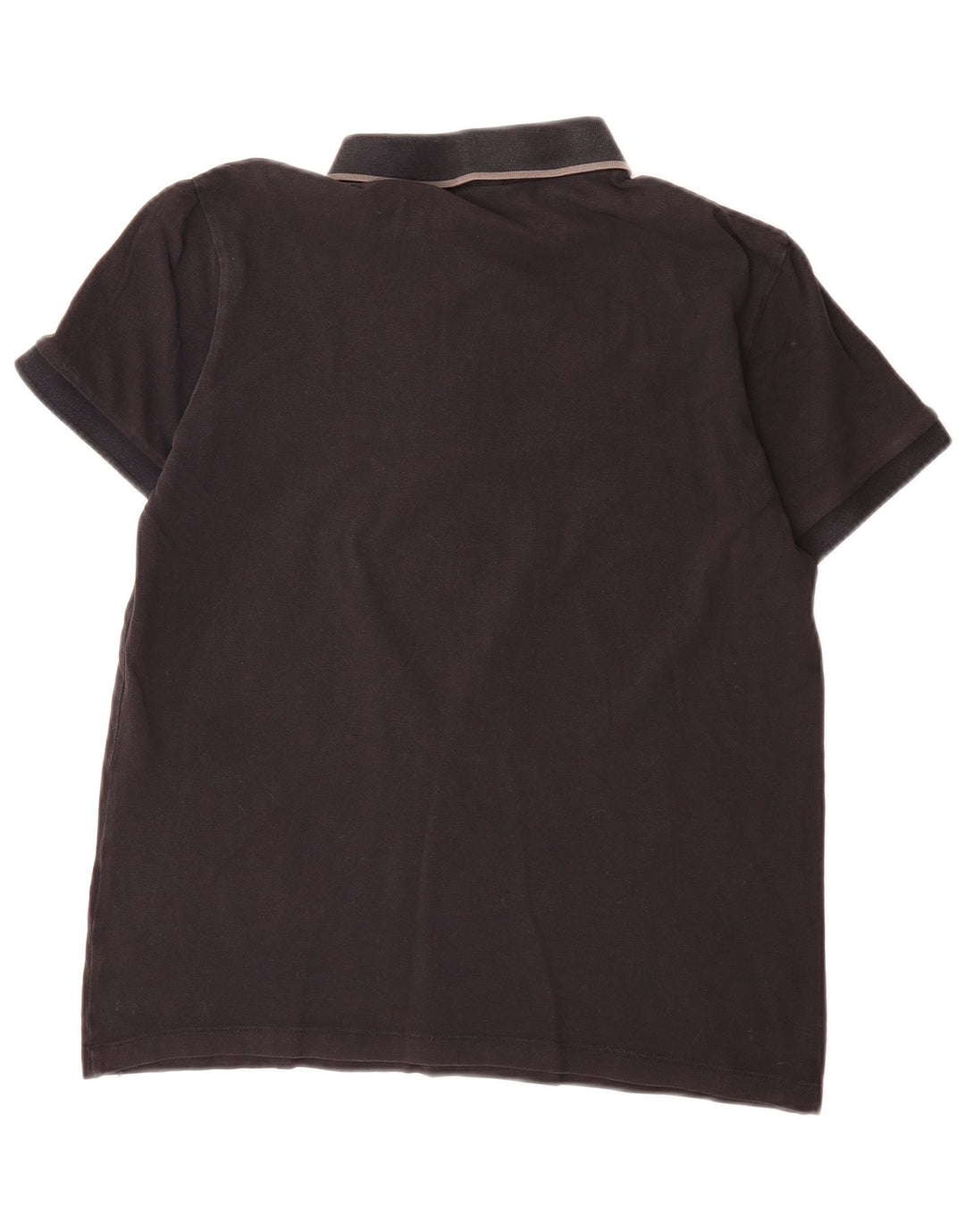 Camisa polo masculina Hugo Boss de algodão preto médio