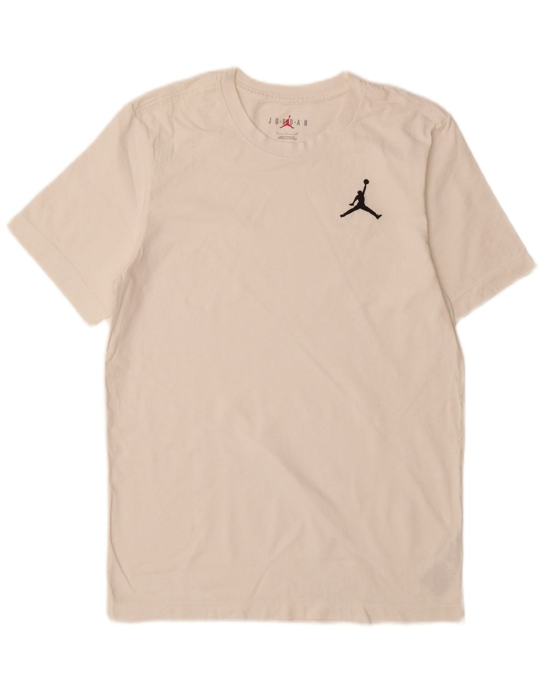 Camiseta masculina Jordan pequena de algodão branco