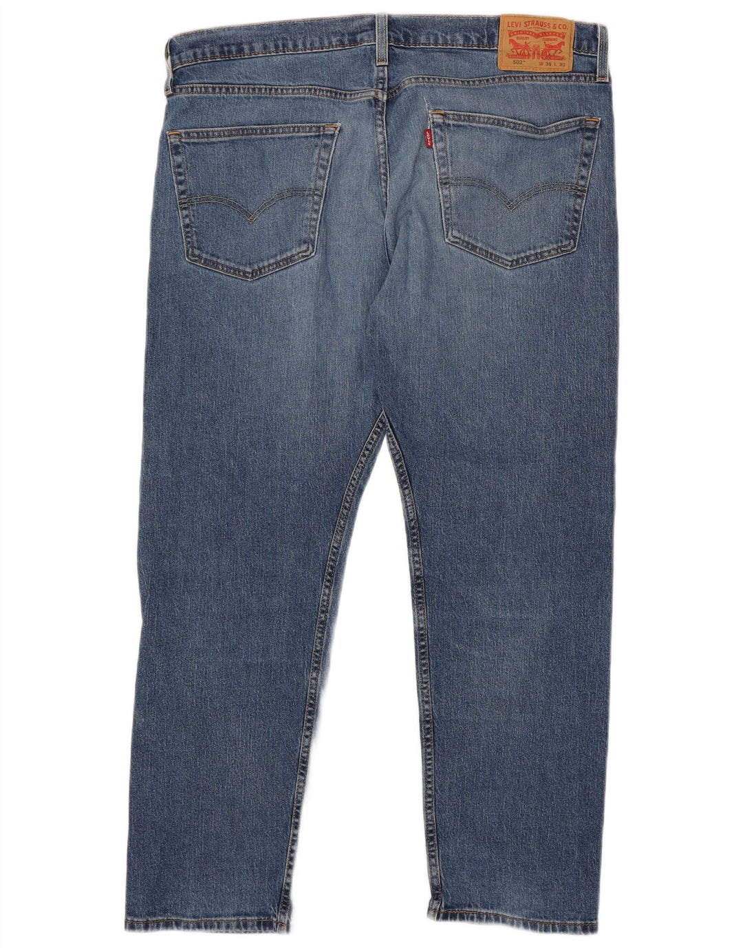 Levi's Masculino 502 Tapered Jeans W36 L30 Azul Algodão