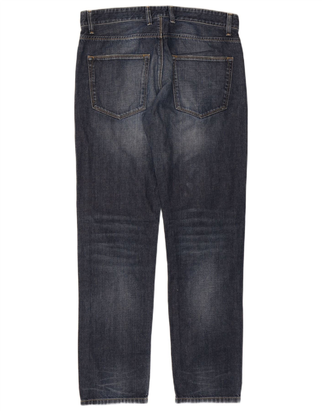 Jeans retos femininos BENETTON W32 L30 algodão azul marinho