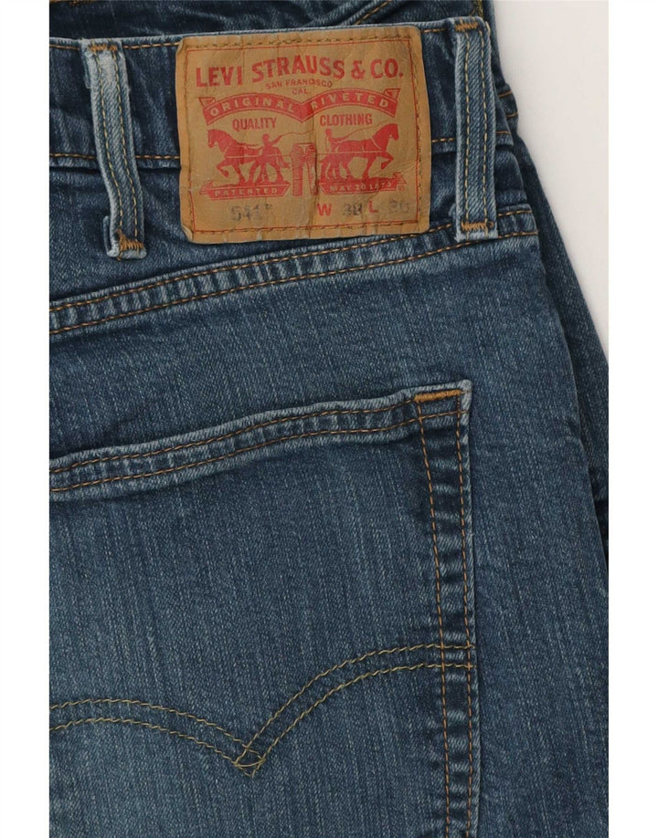 Levi's Masculino 541 Tapered Jeans W38 L30 Azul Algodão