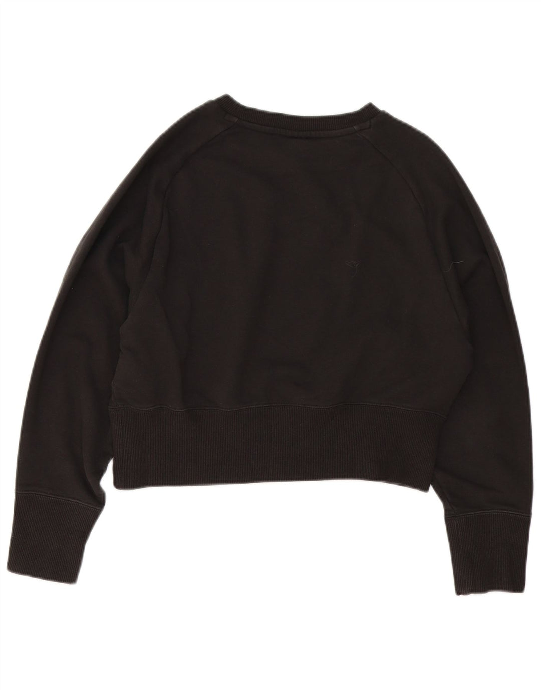 Puma feminino gráfico crop moletom jumper UK 14 médio algodão preto