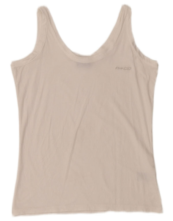 Colete feminino Reebok UK 18 XL branco algodão