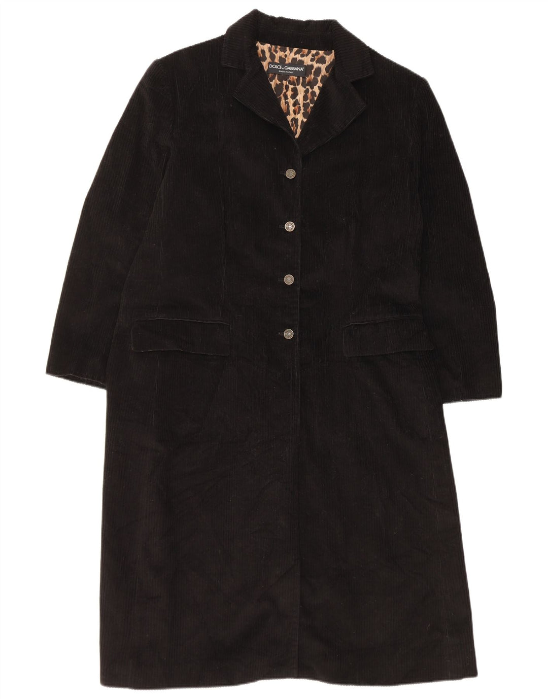 Casaco feminino de veludo Dolce & Gabbana IT 44 médio preto algodão clássico