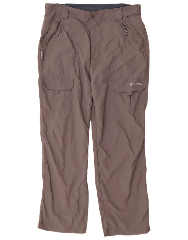 Calça cargo reta masculina Mountain Warehouse W36 L31 cinza nylon