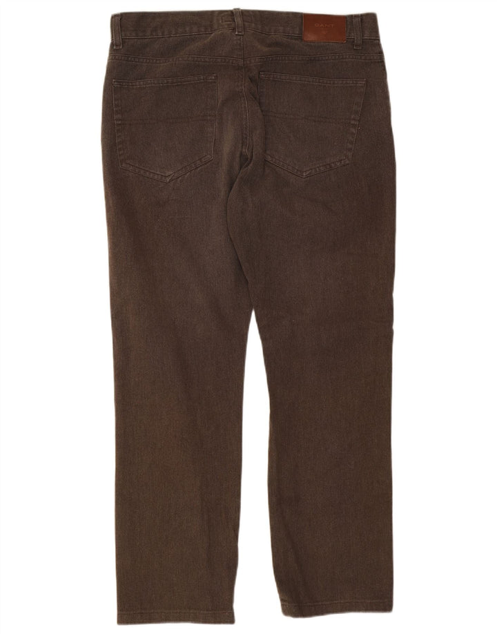 Jeans retos masculinos Gant W35 L29 algodão marrom