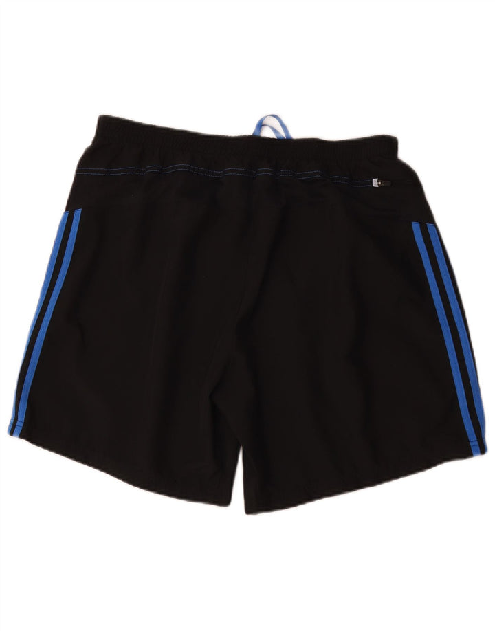 Adidas Mens Climalite Sport Shorts Grande Poliéster Colorblock Preto