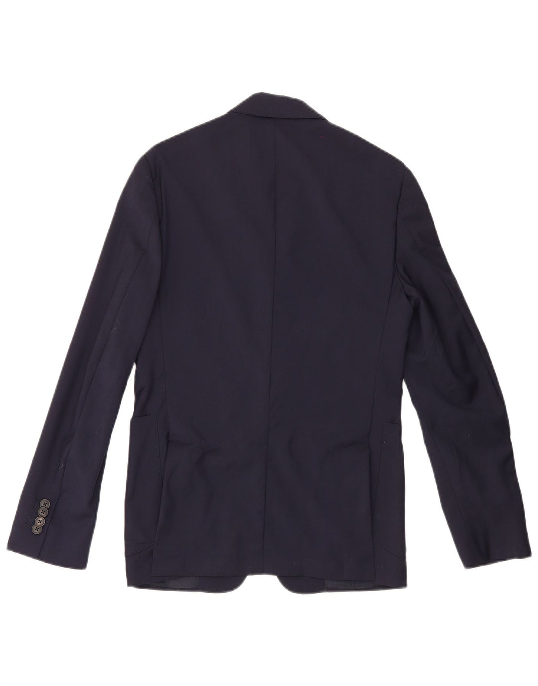 Jaqueta blazer masculina Pal Zileri com 2 botões IT 46 pequena lã azul marinho