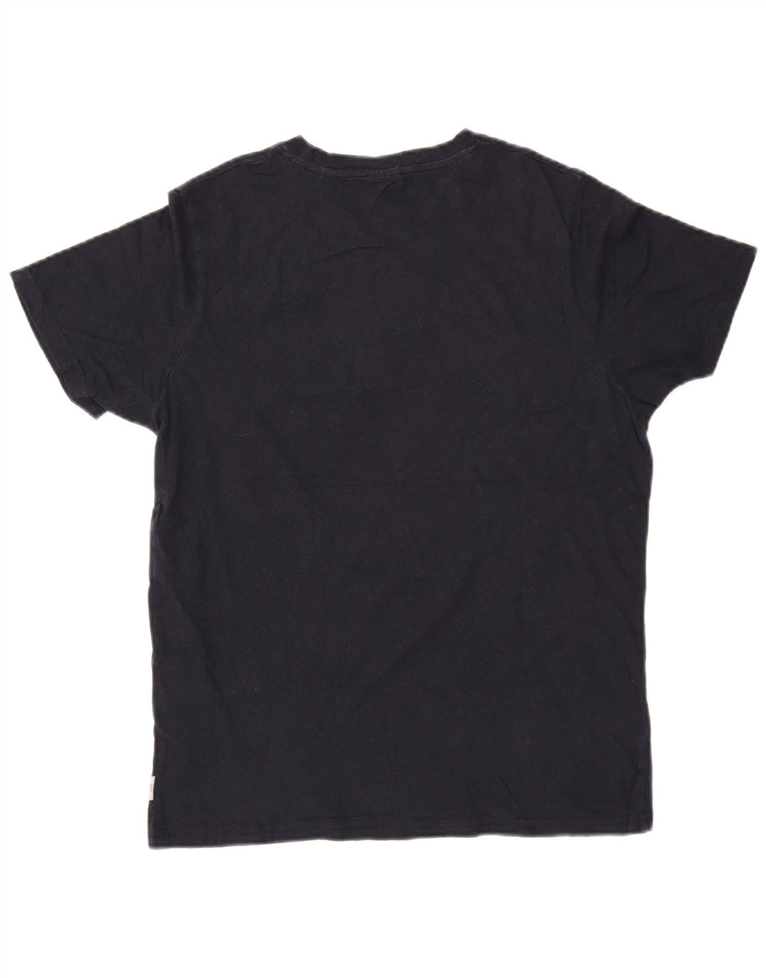 JACK & JONES Camiseta masculina gráfica Top médio algodão azul marinho