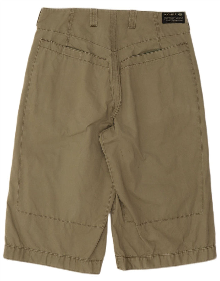 Shorts cargo feminino Dockers W31 algodão cáqui médio
