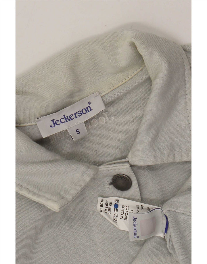 Jaqueta bomber feminina Jeckerson UK 10 algodão azul pequeno