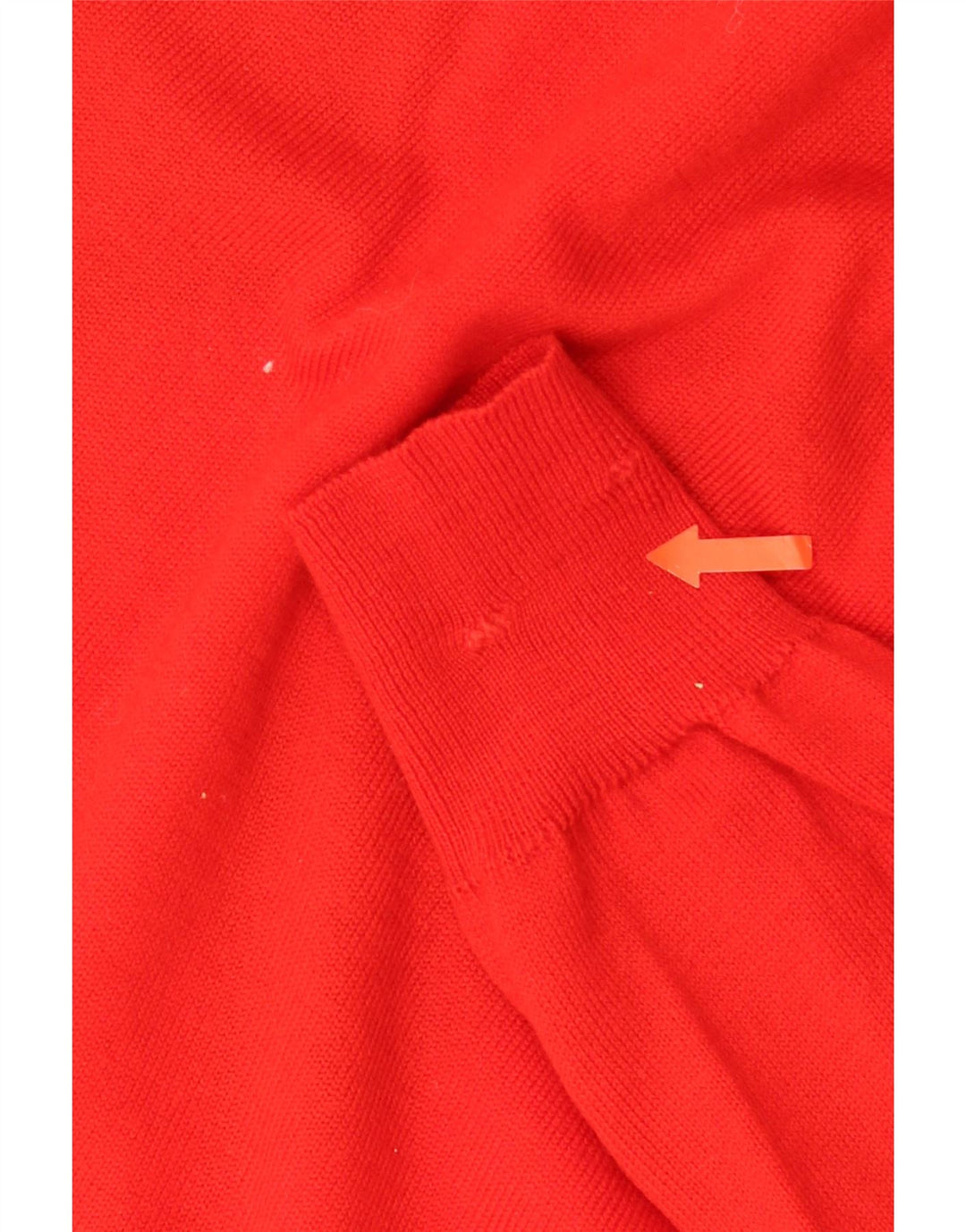 Suéter masculino VINTAGE com decote em V médio vermelho Argyle/Diamante