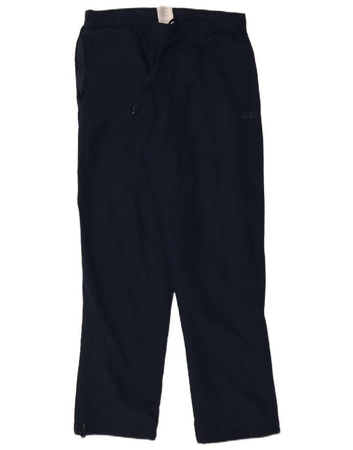 Calça de treino masculina Adidas Climalite médio azul marinho poliéster