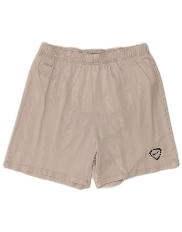 Nike Mens Dri Fit Sport Shorts Médio Listrado Branco Poliéster