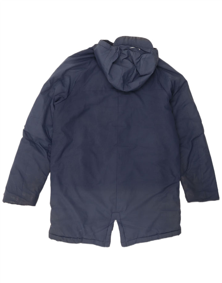 Jaqueta acolchoada com capuz masculina Nike UK 40 grande poliéster azul marinho