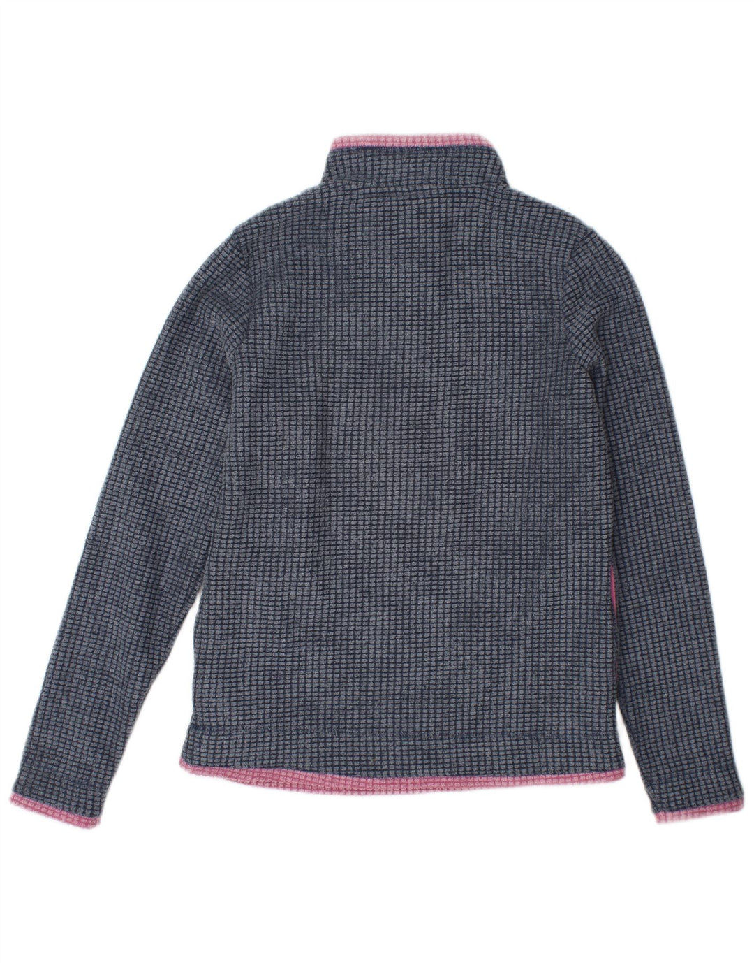 Weird Fish Womens Zip Neck Fleece Jumper Reino Unido 8 Pequeno Poliéster Azul