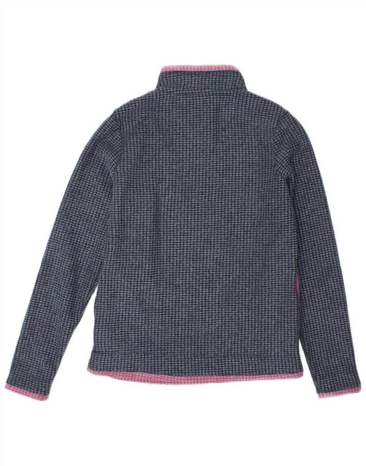 Weird Fish Womens Zip Neck Fleece Jumper Reino Unido 8 Pequeno Poliéster Azul