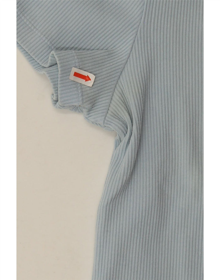 CHAMPION Womens Crop T-Shirt Top UK 14 Large Blue Cotton Vintage Champion and Second-Hand Champion from Messina Hembry 