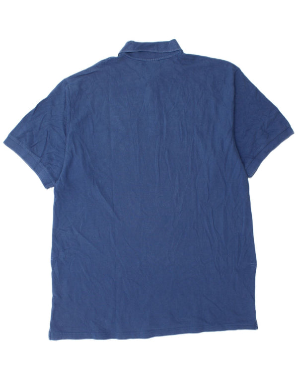 Camisa polo masculina Nike UK 42/44 grande algodão azul