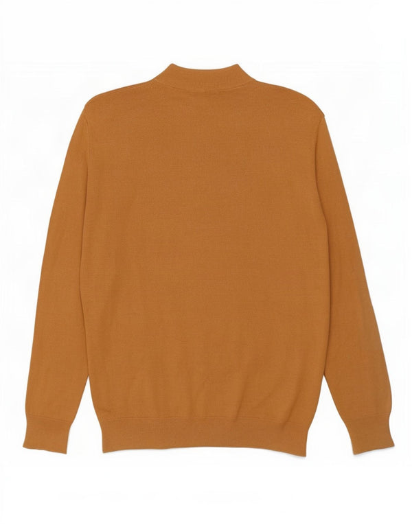 Zara Suéter masculino com gola tartaruga e viscose pequena bege
