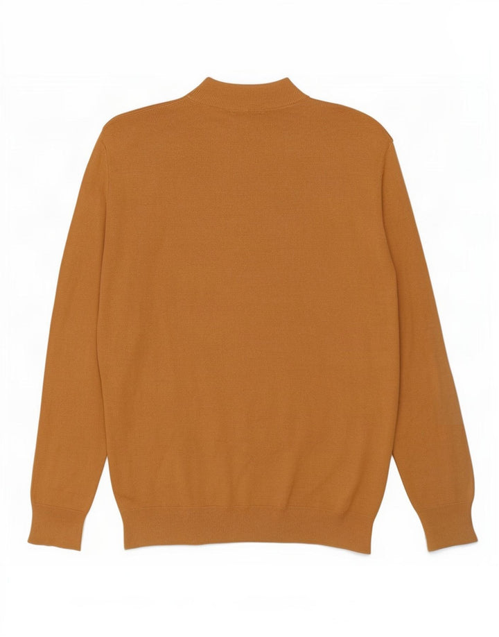 Zara Suéter masculino com gola tartaruga e viscose pequena bege