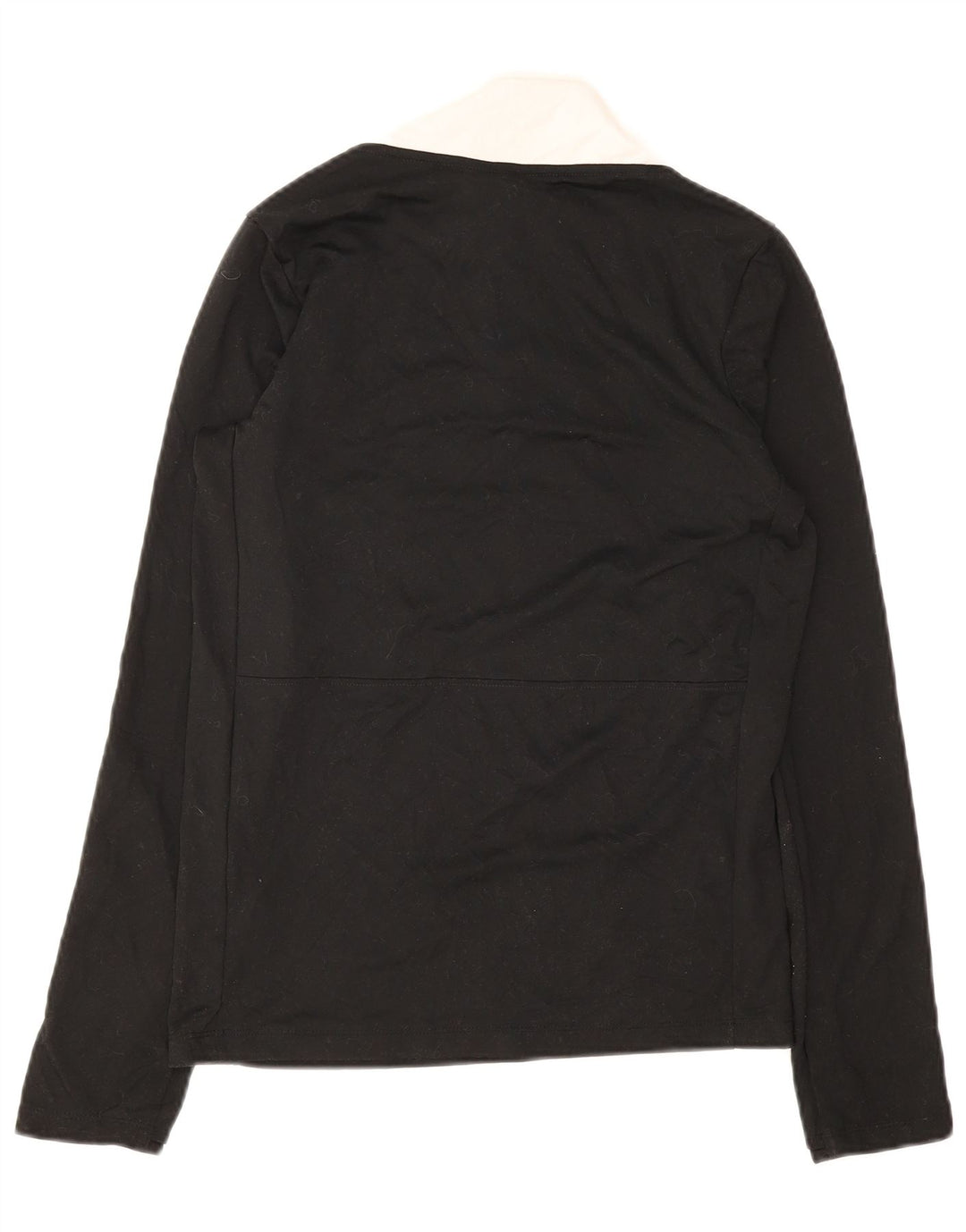 Pulôver masculino Nike com decote em zíper e moletom pequeno preto colorido