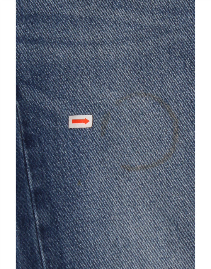 LEVI'S Masculino 501 Straight Jeans W38 L32 Azul Algodão