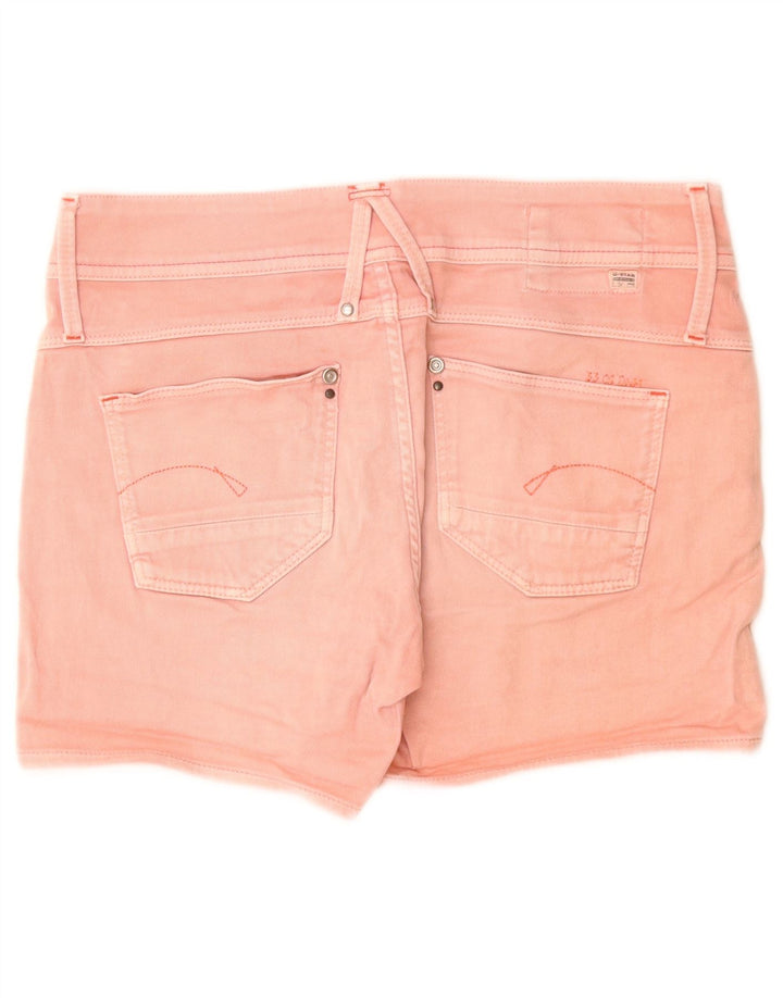 G-STAR Womens Denim Shorts W28 Medium Pink Cotton