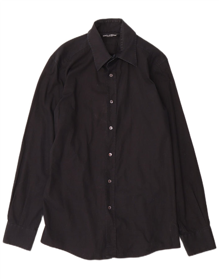 Camisa masculina Dolce & Gabbana tamanho 41 16 grande preta