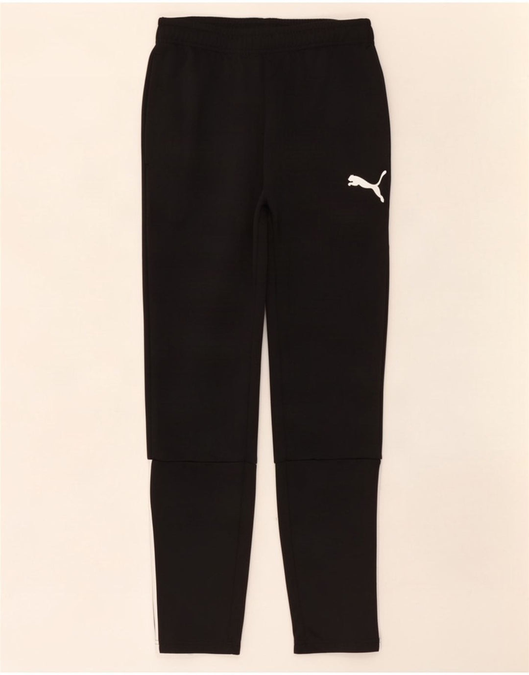 Calça de treino masculina Puma médio preto colorblock poliéster