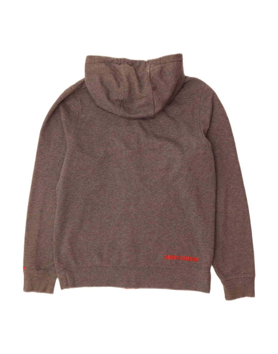 Suéter masculino com capuz e zíper UNDER ARMOUR pequeno algodão cinza