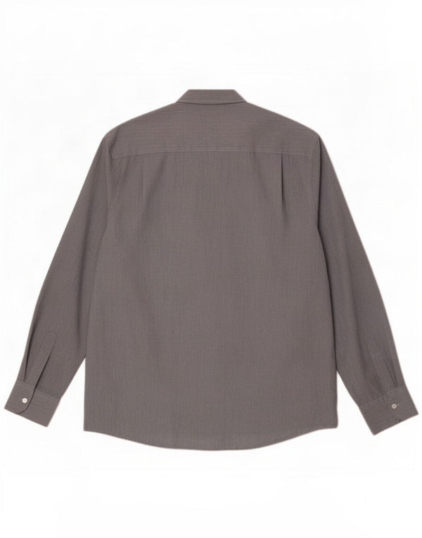 Camisa masculina Pierre Cardin Regular Fit XL cinza risca de giz poliéster