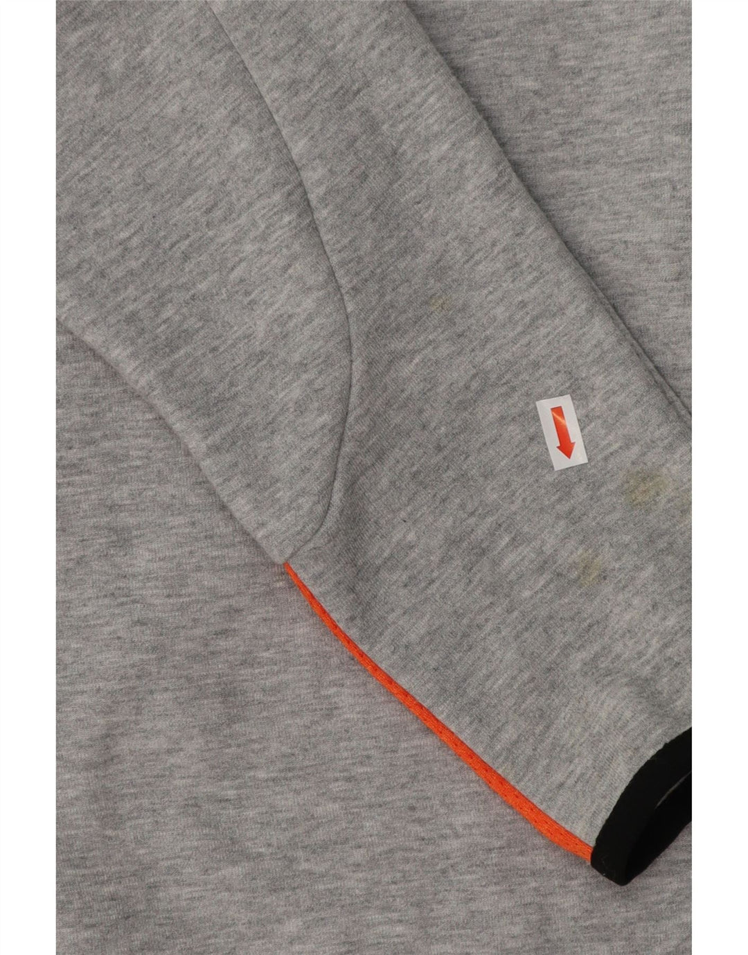 ELLESSE moletom feminino com estampa gráfica UK 14 grande algodão manchado cinza
