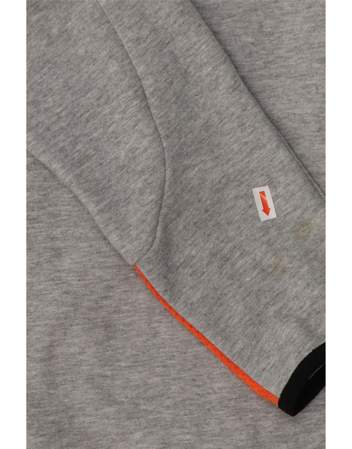 ELLESSE moletom feminino com estampa gráfica UK 14 grande algodão manchado cinza