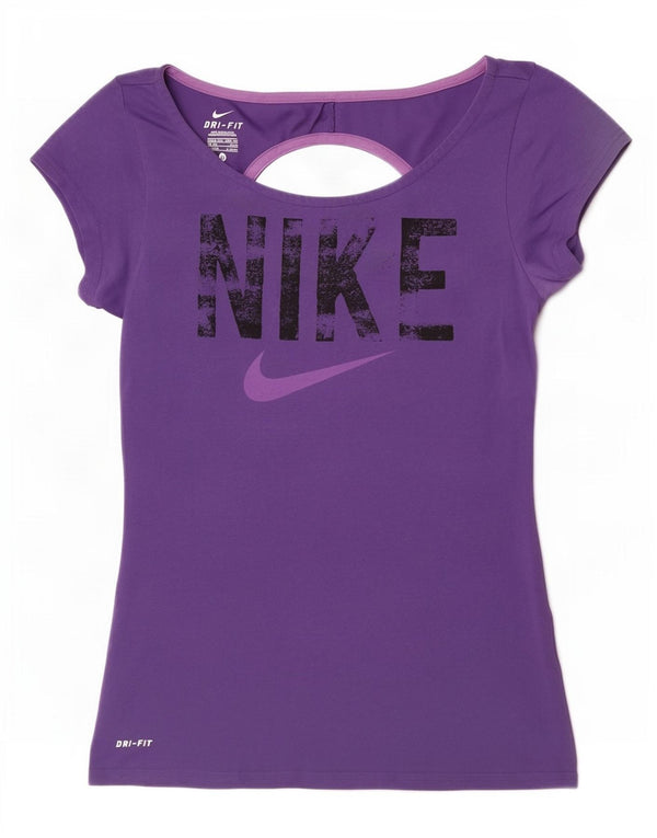 Camiseta Nike Feminina Dri Fit Graphic Top UK 4/6 XS Roxo