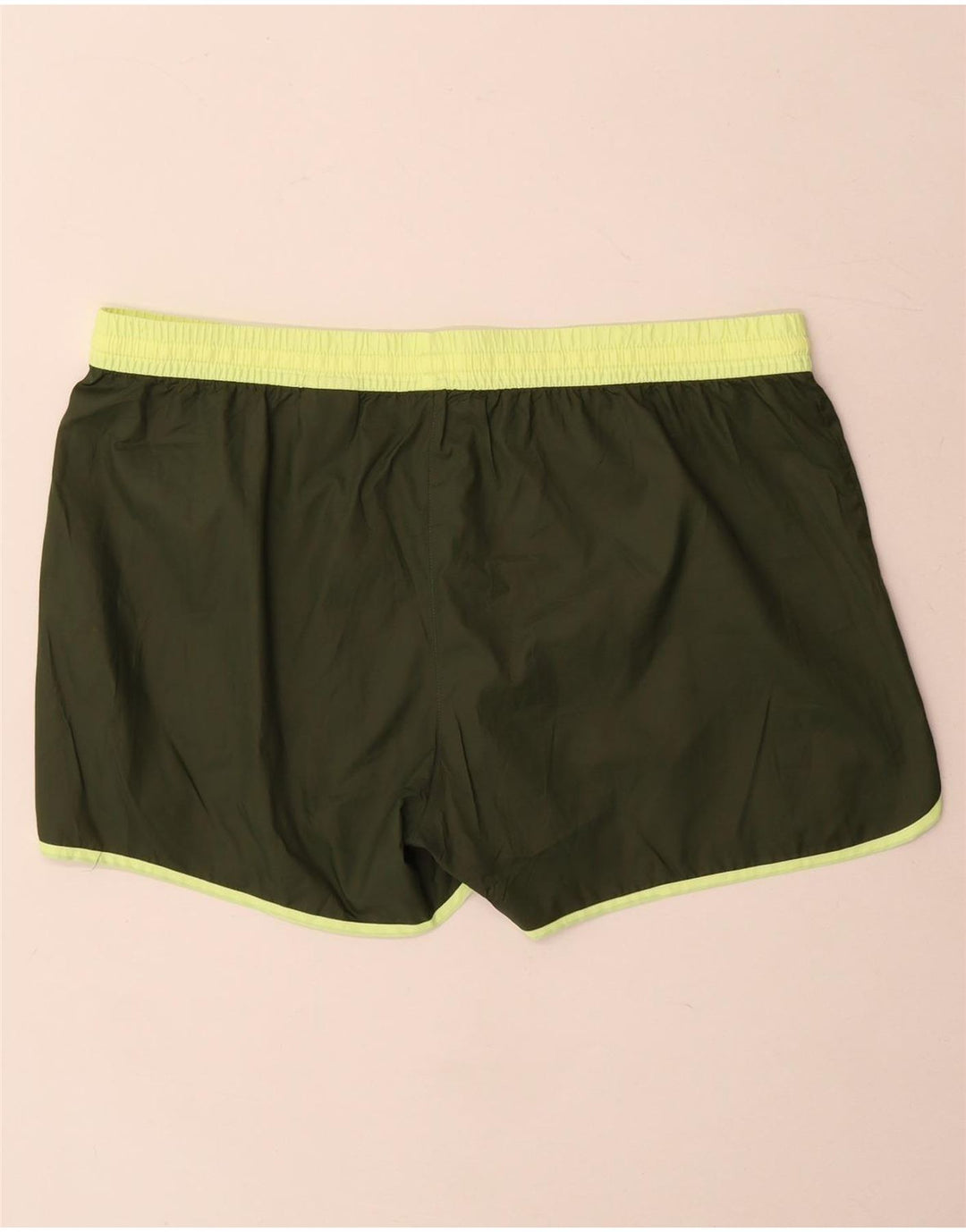 Shorts esportivos femininos Reebok UK 16 grande poliéster cáqui