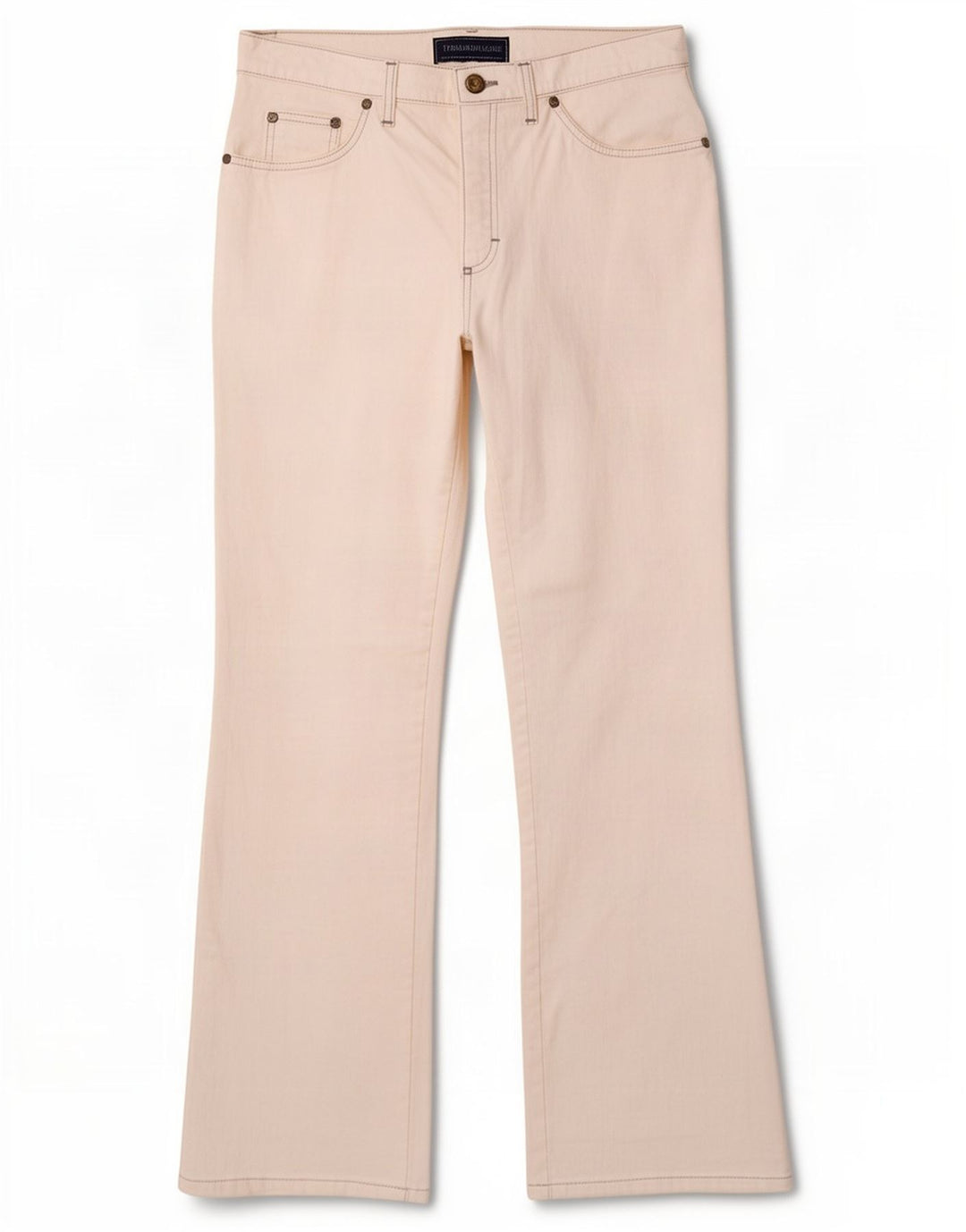 Jeans feminino Trussardi Bootcut W31 L30 algodão branco