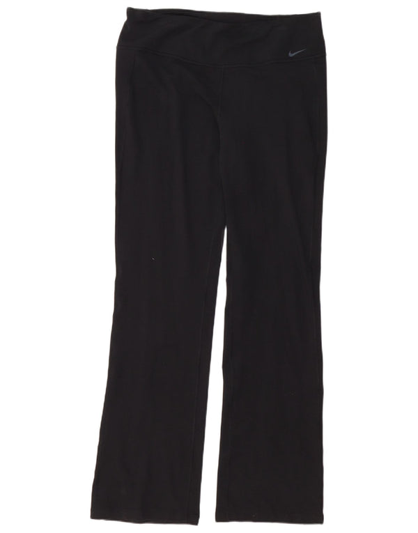 Calça de treino feminina Nike Dri Fit UK 14 grande algodão preto